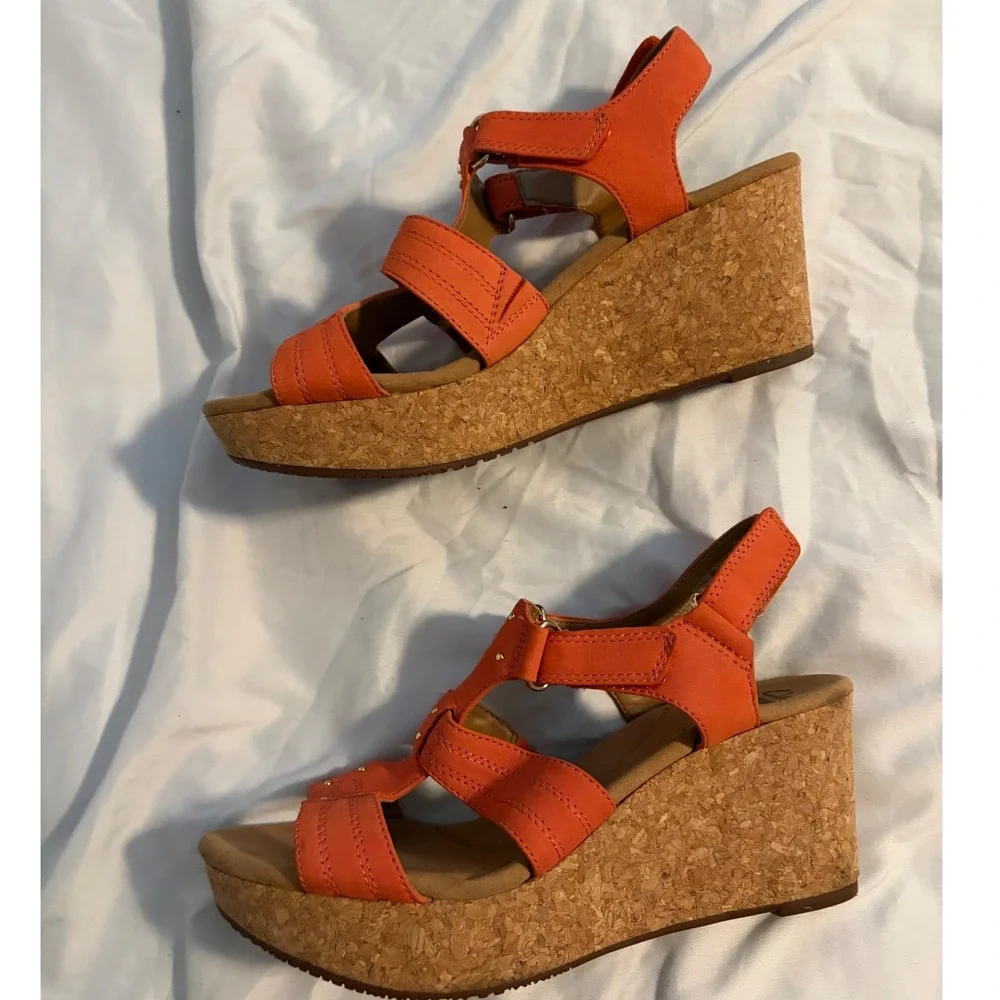 Clarks cork wedge